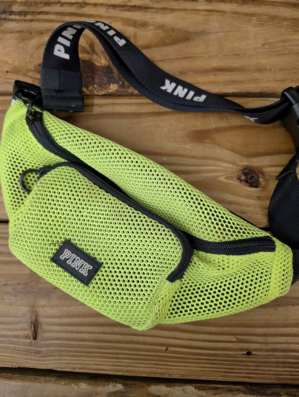 Pink Victoria’s Secret NEON green Fanny Pack Belt Bag